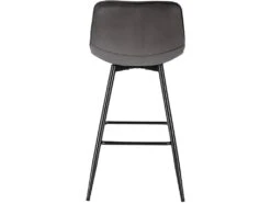 Lot De 2 Tabourets De Bar Design Avec Repose-pieds Gris Foncé 19_0000236 11 Lot De 2 Tabourets De Bar Design Avec Repose-pieds Gris Foncé 19_0000236 -Electroménager Soldes tabouret de bar 10445991