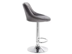 Tabouret De Bar En Velours Lot De 2 Pièces Gris Foncé 19_0000395 -Electroménager Soldes tabouret de bar 10446087