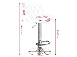 Tabouret De Bar En Velours Lot De 2 Pièces Gris Foncé 19_0000395 -Electroménager Soldes tabouret de bar 10446091