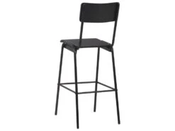Lot De Deux Tabourets De Bar Design Chaise Siège Noir Contreplaqué Solide Et Acier 1202125 -Electroménager Soldes tabouret de bar 10446255