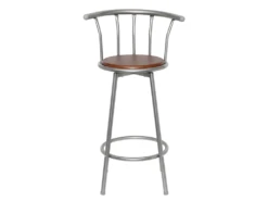 Lot De 2 Tabourets De Bar Bois Marron Design Moderne 1202010 -Electroménager Soldes tabouret de bar 10446313