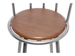 Lot De 2 Tabourets De Bar Bois Marron Design Moderne 1202010 -Electroménager Soldes tabouret de bar 10446317