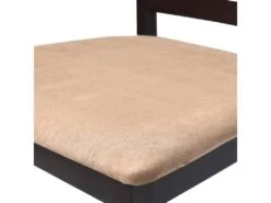 Lot De Deux Tabourets De Bar Design Chaise Siège Bois Marron Et Beige 1202076 -Electroménager Soldes tabouret de bar 10446327