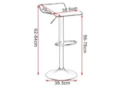 Lot De 2 Tabourets De Bar En Synthétique Noir 19_0000551 -Electroménager Soldes tabouret de bar 10446407