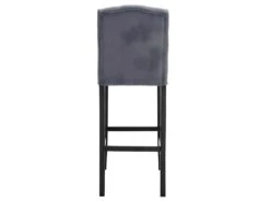 Tabouret De Bar En Lin Avec Structure En Bois Lot De 2 Pièces Gris Foncé 19_0000442 -Electroménager Soldes tabouret de bar 10446435