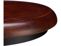 Tabouret De Bar Industriel Chaise Ronde Hauteur Réglable Jusqu à 65 Cm Noir Marron Fer Bois 13_0002768 -Electroménager Soldes tabouret de bar 10446567