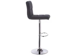 Lot De 2 Tabourets En Lin Noir 19_0000550 -Electroménager Soldes tabouret de bar 10446691
