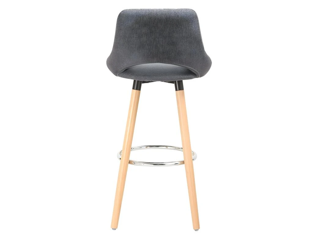 Tabouret De Bar En Lin Avec Dossier Et Repose-pieds, Lot De 2 Pièces Gris Foncé 19_0000553 6 Tabouret De Bar En Lin Avec Dossier Et Repose-pieds, Lot De 2 Pièces Gris Foncé 19_0000553 – Image 4