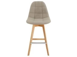 OWEN - Chaise De Bar Scandinave Tissu Lin Pied Hêtre (x2) 11 OWEN - Chaise De Bar Scandinave Tissu Lin Pied Hêtre (x2) -Electroménager Soldes tabouret de bar 10480593