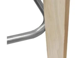 Chaise De Bar Scandinave En Tissu Marron Et Piètement En Chêne - LEO 8 Chaise De Bar Scandinave En Tissu Marron Et Piètement En Chêne - LEO -Electroménager Soldes tabouret de bar 10537155