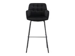 Lot De 2 Tabourets De Bar En Velours Et Métal - Noir - PEGA De Pascal MORABITO -Electroménager Soldes tabouret de bar 1304209