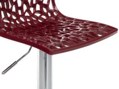 Lot De 2 Tabourets De Bar CLARK - Polypropylène - Rouge Bordeaux -Electroménager Soldes tabouret de bar 227427
