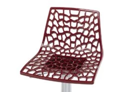 Lot De 2 Tabourets De Bar CLARK - Polypropylène - Rouge Bordeaux -Electroménager Soldes tabouret de bar 227431