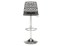 Lot De 2 Tabourets De Bar CLARK - Polypropylène - Noir Graphite -Electroménager Soldes tabouret de bar 227441