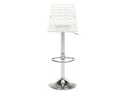 Lot De 2 Tabourets De Bar CLARK - Polypropylène - Blanc Dolomite -Electroménager Soldes tabouret de bar 227457