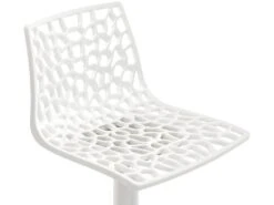 Lot De 2 Tabourets De Bar CLARK - Polypropylène - Blanc Dolomite -Electroménager Soldes tabouret de bar 227463