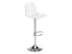 Lot De 2 Tabourets De Bar CLARK - Polypropylène - Blanc Dolomite -Electroménager Soldes tabouret de bar 227467
