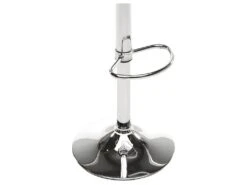 Lot De 2 Tabourets De Bar CLARK - Polypropylène - Blanc Dolomite -Electroménager Soldes tabouret de bar 227469