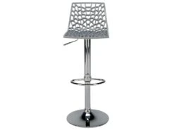 Lot De 2 Tabourets De Bar CLARK - Polypropylène - Gris Perle -Electroménager Soldes tabouret de bar 237909