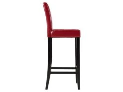 Lot De 2 Tabourets De Bar ROVIGO - Simili Rouge Brillant -Electroménager Soldes tabouret de bar 268367