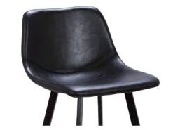 Lot De 2 Tabourets De Bar MADERE - Simili - Noir -Electroménager Soldes tabouret de bar 284029