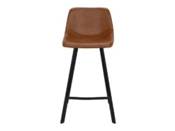 Lot De 2 Tabourets De Bar MADERE - Simili - Caramel -Electroménager Soldes tabouret de bar 284049