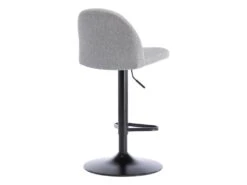 Lot De 2 Tabourets De Bar En Tissu Et Métal - Gris - CAYETANA -Electroménager Soldes tabouret de bar 4049311