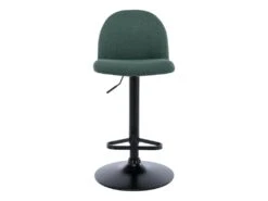 Lot De 2 Tabourets De Bar En Tissu Et Métal - Vert - CAYETANA -Electroménager Soldes tabouret de bar 5610715