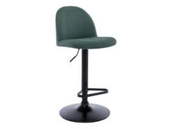 Lot De 2 Tabourets De Bar En Tissu Et Métal - Vert - CAYETANA -Electroménager Soldes tabouret de bar 5610727