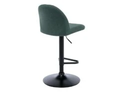 Lot De 2 Tabourets De Bar En Tissu Et Métal - Vert - CAYETANA -Electroménager Soldes tabouret de bar 5610729