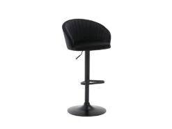 Lot De 2 Tabourets De Bar En Velours Et Métal - Noir - DORALIZ -Electroménager Soldes tabouret de bar 569779