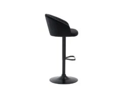 Lot De 2 Tabourets De Bar En Velours Et Métal - Noir - DORALIZ -Electroménager Soldes tabouret de bar 569781
