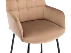 Lot De 2 Tabourets De Bar En Velours Et Métal - Beige - PEGA De Pascal MORABITO 17 Lot De 2 Tabourets De Bar En Velours Et Métal - Beige - PEGA De Pascal MORABITO -Electroménager Soldes tabouret de bar 569919