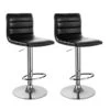 Lot De 2 Tabourets De Bar BILLY - Simili Noir -Electroménager Soldes tabouret de bar 7410