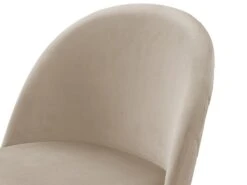 Lot De 2 Tabourets De Bar - Velours Et Métal Doré - Beige - MELBOURNE -Electroménager Soldes tabouret de bar 8513859