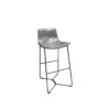 Tabouret De Bar Gris En Simili - STEEVE -Electroménager Soldes tabouret de bar 9145107
