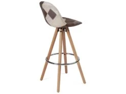 KAYELLES Lot De 2 Tabourets Patchwork SANA (Marron) -Electroménager Soldes tabouret de bar 9145845