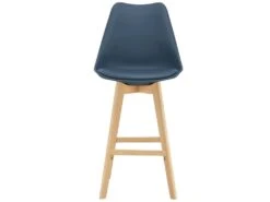 Lot De 2 Tabourets De Bar Lublin Simili Hêtre 105 X 48 X 58 Cm Bleu [en.casa] -Electroménager Soldes tabouret de bar 9146523