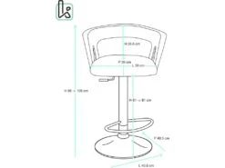 KAYELLES Lot De 2 Tabourets De Bar Design Avec Accoudoirs AYO (noir) -Electroménager Soldes tabouret de bar 9146587