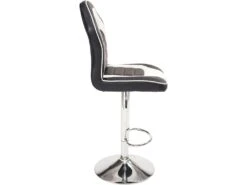 KAYELLES Lot De 2 Chaises De Bar Racing BENI (noir & Blanc) -Electroménager Soldes tabouret de bar 9146709