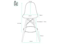 KAYELLES Lot De 2 Chaises De Bar Patchwork Scandinave SLEO 9 KAYELLES Lot De 2 Chaises De Bar Patchwork Scandinave SLEO -Electroménager Soldes tabouret de bar 9146967