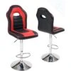 KAYELLES Lot De 2 Chaise De Bar Racing BENI (noir-rouge) -Electroménager Soldes tabouret de bar 9147043