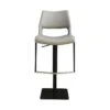 Tabouret De Bar Simili Gris Clair - YORU Grey -Electroménager Soldes tabouret de bar 9147173