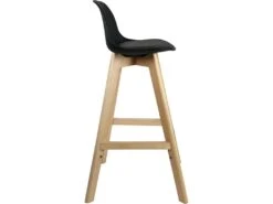 KAYELLES Lot De 2 Chaises De Bar Scandinave MALI (noir) -Electroménager Soldes tabouret de bar 9147237