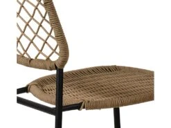 CORDOU - 2 Tabourets De Bar Corde Beige -Electroménager Soldes tabouret de bar 9147823