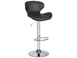 KAYELLES Tabouret De Bar Design Contemporain Simili FARO (noir) -Electroménager Soldes tabouret de bar 9148011