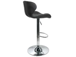 KAYELLES Tabouret De Bar Design Contemporain Simili FARO (noir) -Electroménager Soldes tabouret de bar 9148013