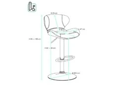 KAYELLES Tabouret De Bar Design Contemporain Simili FARO (noir) -Electroménager Soldes tabouret de bar 9148015