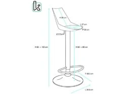 KAYELLES Lot De 2 Tabourets Design Contemporain SONO (noir) 11 KAYELLES Lot De 2 Tabourets Design Contemporain SONO (noir) -Electroménager Soldes tabouret de bar 9148431