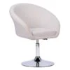 Tabouret De Bar En Simili Blanc GABIN - HAPPY GARDEN -Electroménager Soldes tabouret de bar 9217391